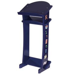 שטנדר עץ כחול לילדים 83x36x30 ס"מ