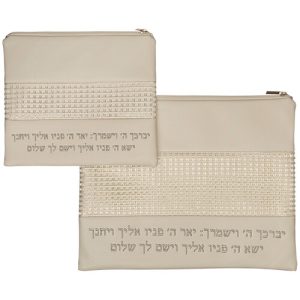 סט טלית תפילין רשת ופי.יו מהודר 29X36 ס"מ
