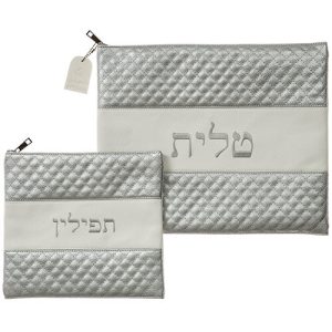 כיסוי טלית תפילין דמוי עור  עם רקמה 36*29 ס"מ
