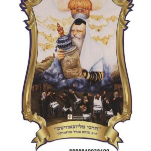 פלקט תלת מימד 3550 ס"מ הרבי מליובאוויטש 10038